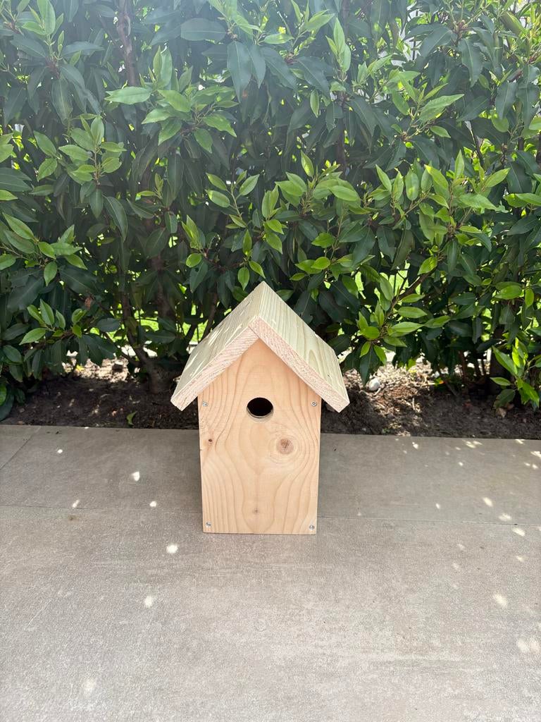 Houten Vogelhuisje - Nieuw en Handgemaakt, Ophalen, Nieuw