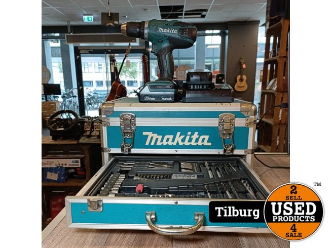 Makita DF457D Boormachine Toolbox set | Nette staat, Makita, Zo goed als nieuw, Support@makita.com, Makita Corporation, 3-11-8, Sumiyoshi-cho, 
Anjo, Aichi 446-8502
Japan