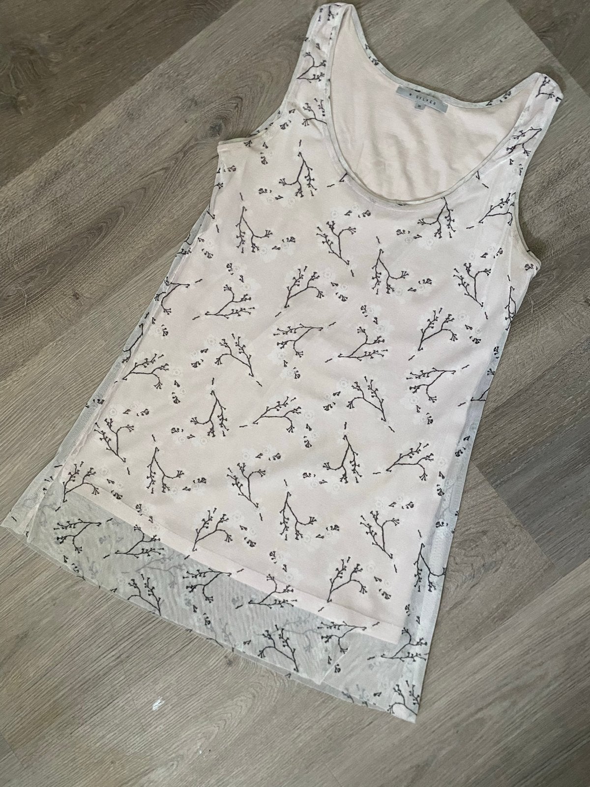 Sylver Dames Top Roze Tricot/Tule Maat 36, Ophalen of Verzenden, Roze, Gedragen, Maat 36 (S)