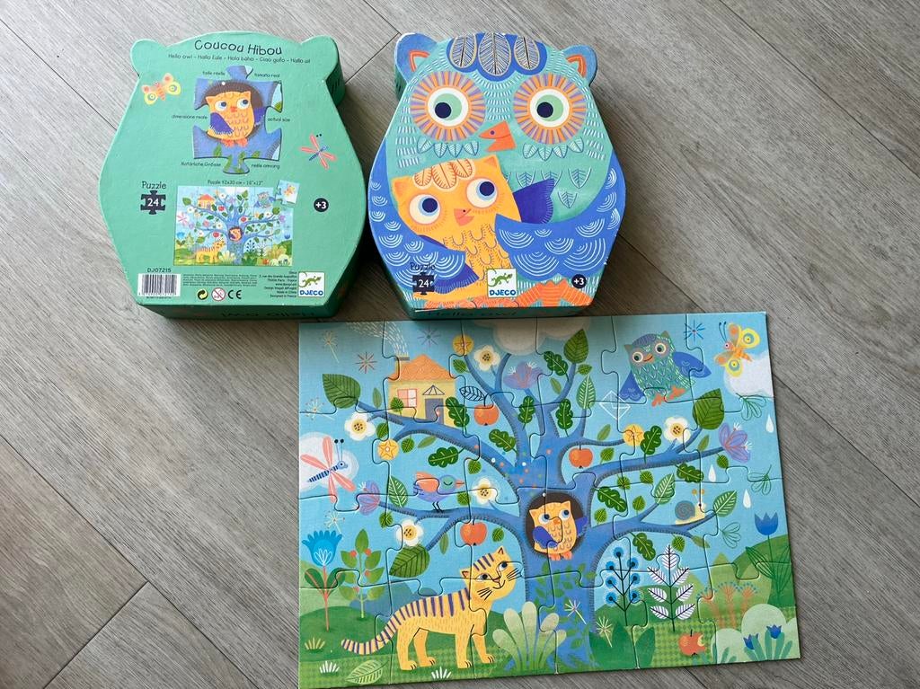 Puzzel djeco 24 stukjes, Kinderen en Baby's, Speelgoed | Kinderpuzzels, Ophalen of Verzenden, 10 tot 50 stukjes, Zo goed als nieuw