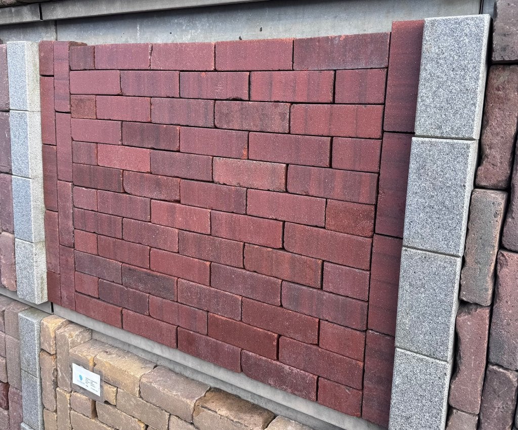 1650 m2 zgan oud gebakken dikformaat rood paars op pallet, Keramiek, Klinkers, Zo goed als nieuw, Ophalen