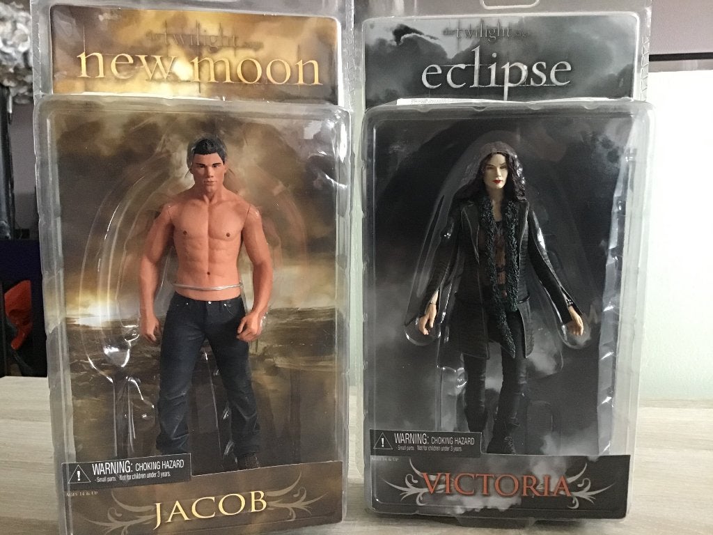 Set neca twilight Jacob en Victoria new gesloten verpakking, Ophalen, Nieuw, Actiefiguur of Pop