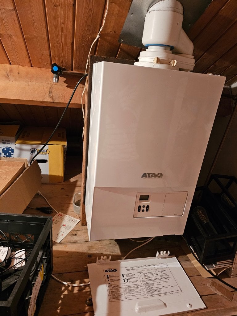 ATAG i36C CW5 cv-ketel + ATAG One thermostaat – 2017, Ophalen, 30 tot 80 cm, Gebruikt, Hoog rendement (Hr)