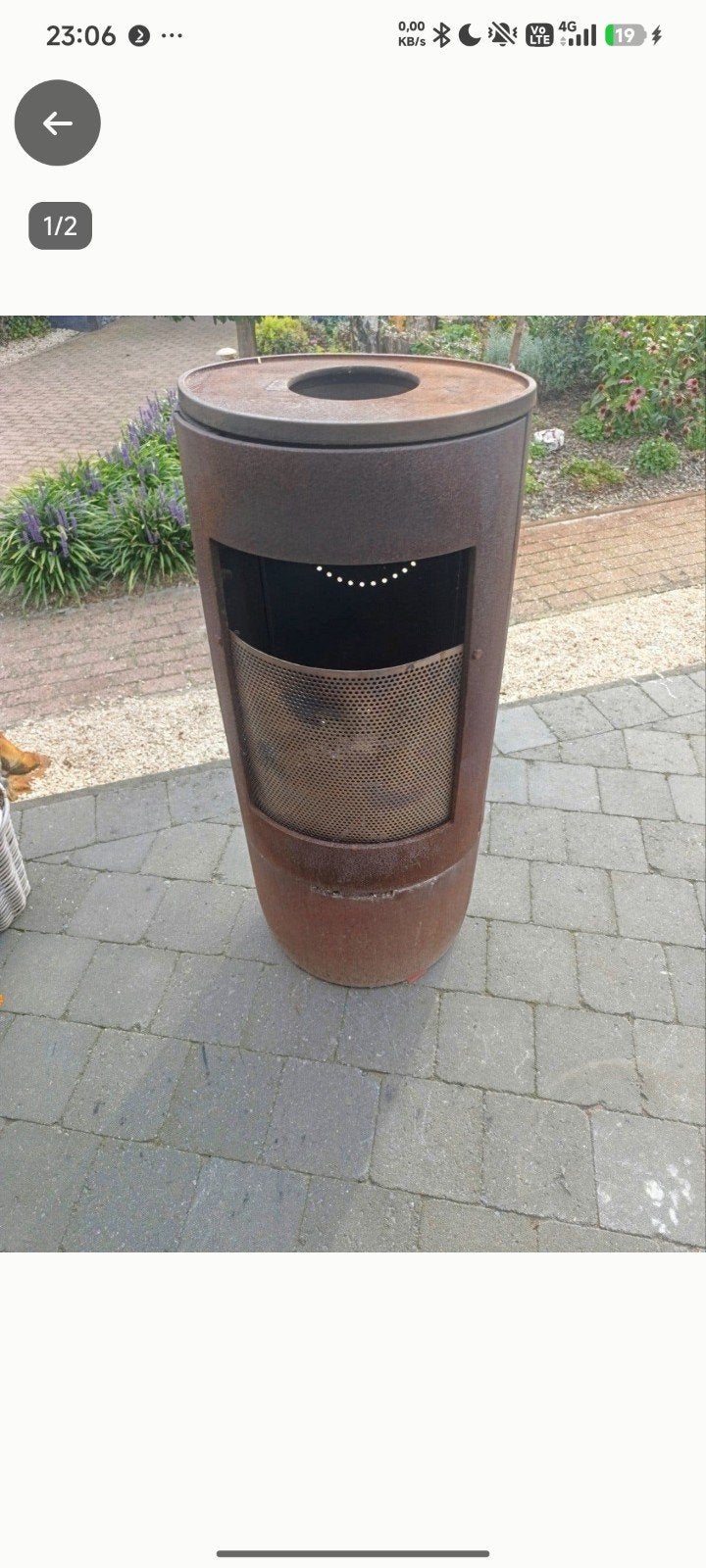 zware gietijzeren tuinkachel, Tuin en Terras, Ophalen