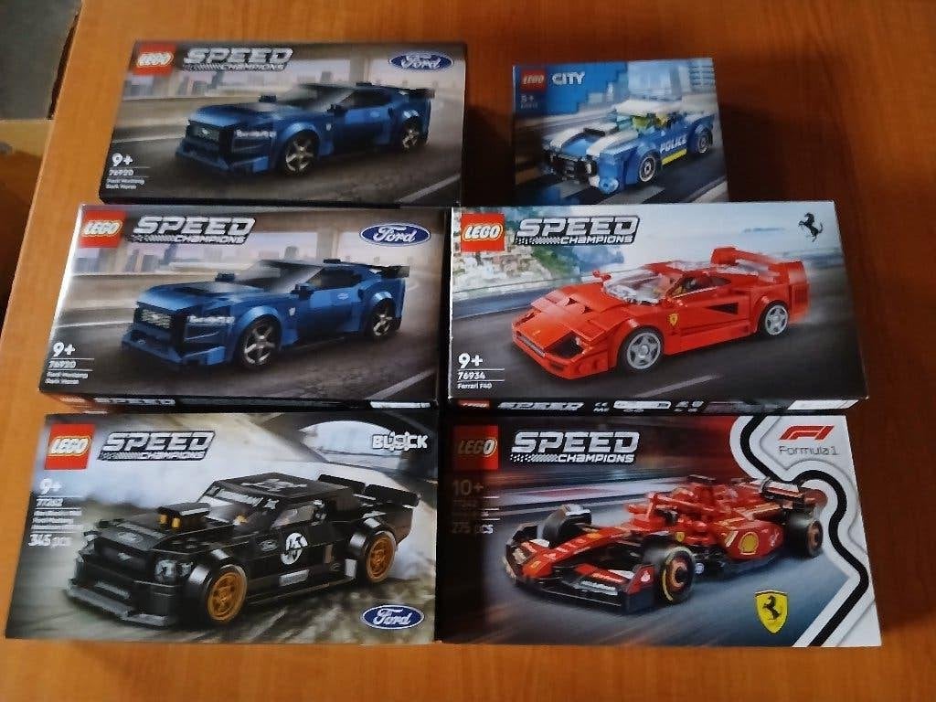 Lego auto's 5 x speedchampions en, Inclusief accessoires, Lego, Overige typen, Nieuw