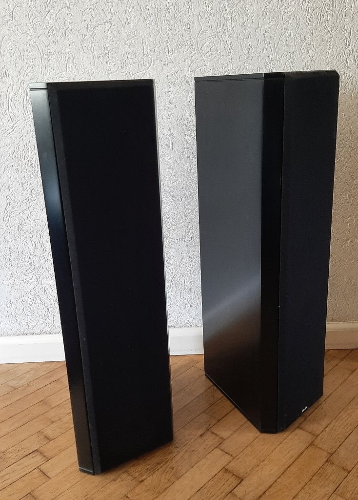 DRIADE SPEAKERS / MODEL 7 ( 2 stuks ) / 77CM HOOG / ZWART, Gebruikt, Overige typen, 60 tot 120 watt, Ophalen