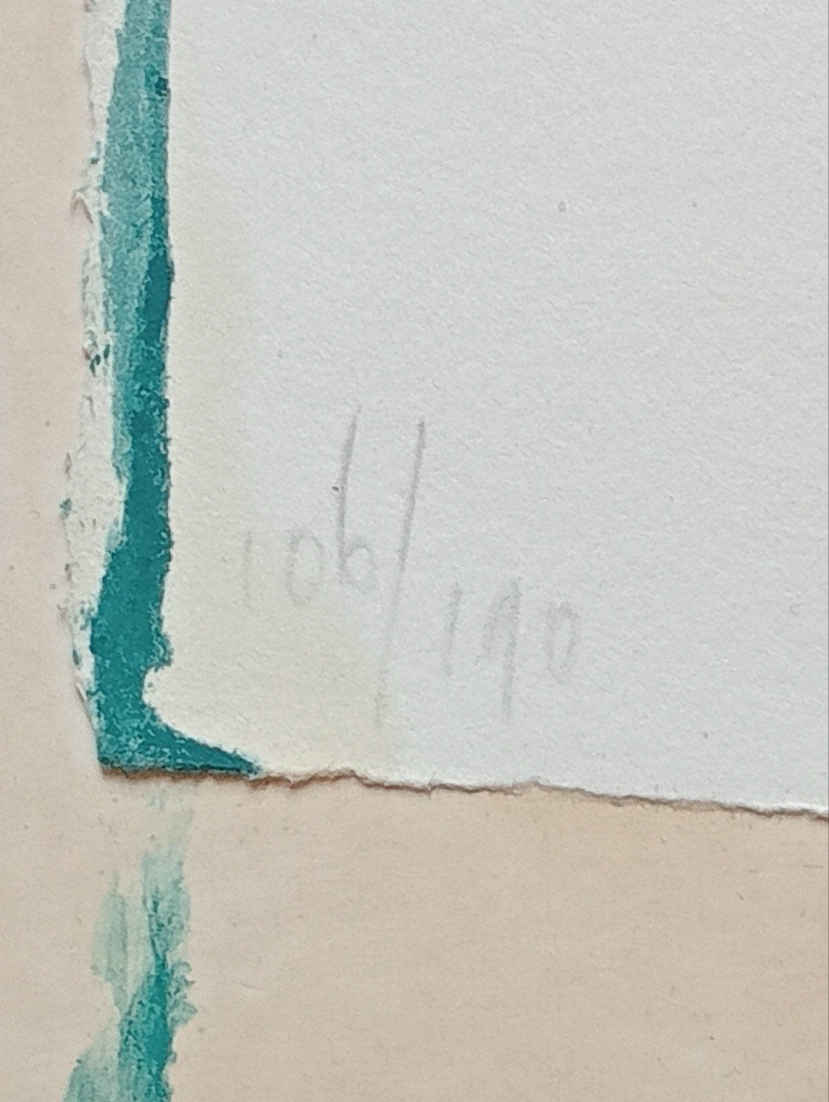 Jon Marten litho op board bevestigd., Antiek en Kunst, Ophalen of Verzenden