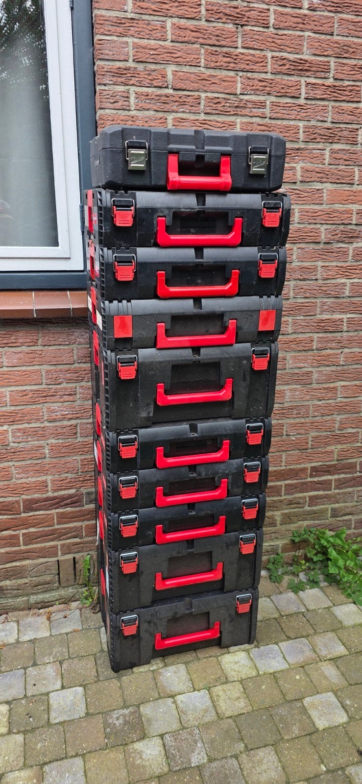 Lege gereedschapskoffers -  10 stuks, Ophalen, Gebruikt, Gereedschapsopslag
