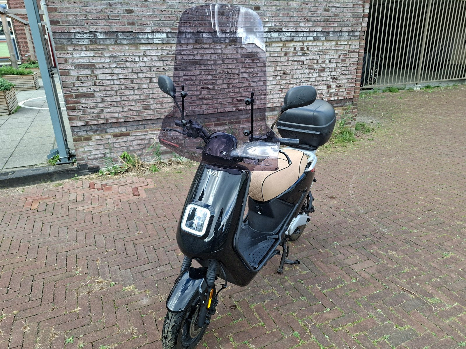 IVA E-GO S4 Elektrische Scooter - Zwart met windscherm, Fietsen en Brommers, Ophalen, Gebruikt, Overige typen, Overige merken