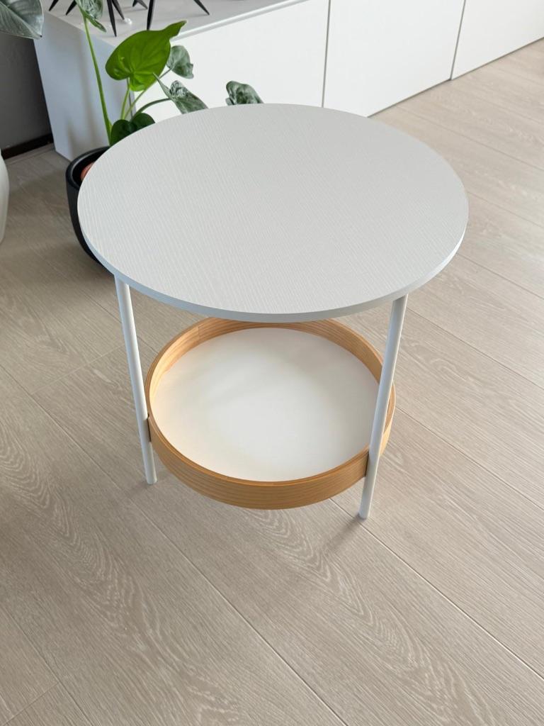 Leitmotiv bijzettafel wit, Minder dan 55 cm, Rond, Zo goed als nieuw, Ophalen