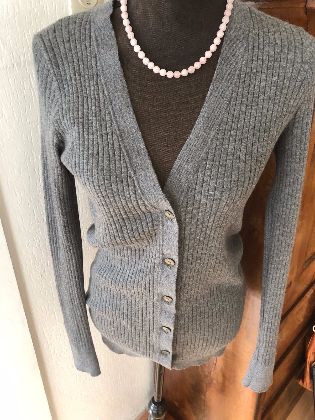 Vince cashmere vest M. Pauw, Kleding | Dames, Verzenden, Zo goed als nieuw, Maat 38/40 (M), Grijs