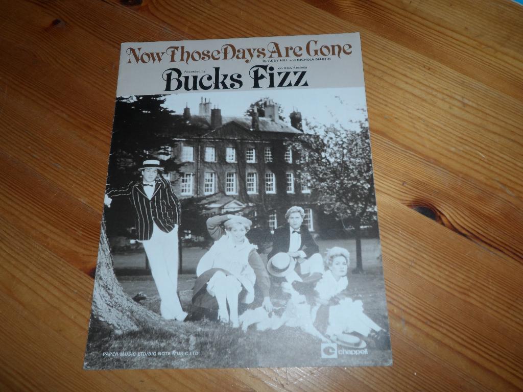 Now those days are gone - bucks fizz - hill / martin, Gitaar, Ophalen of Verzenden, Zo goed als nieuw, Artiest of Componist
