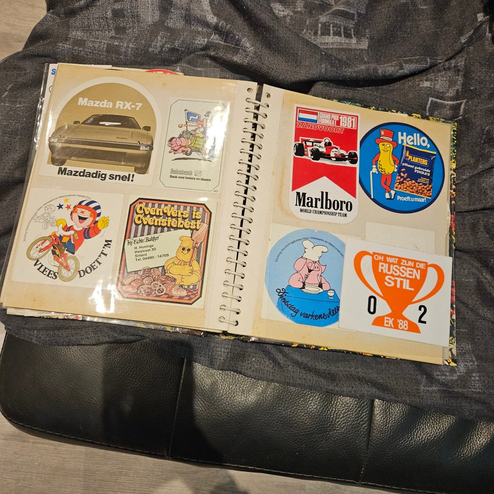 Vintage Stickerboek vol met diverse stickers, Verzamelen, Ophalen of Verzenden, Gebruikt