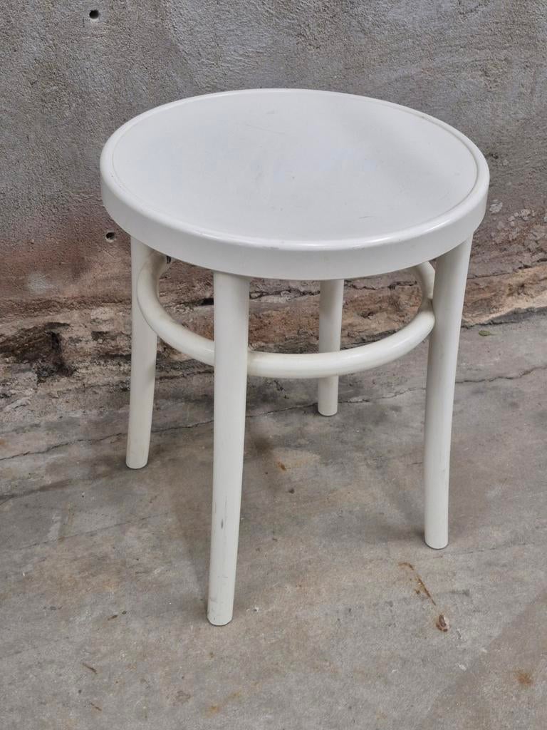 Ikea oglan kruk wit Gillis Lundgren. (Ook 2 zwart aanwezig), Ophalen, Gebruikt, Kunststof