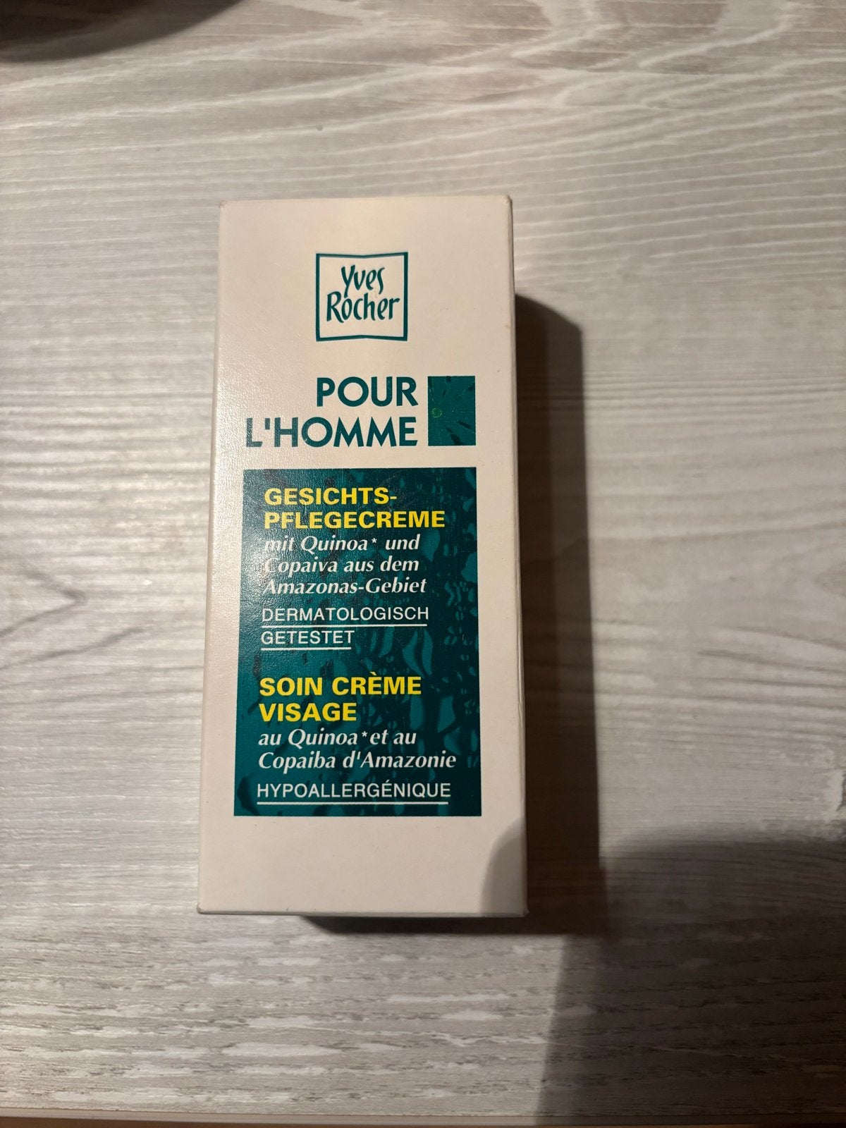 Yves Rocher Pour L'Homme Gezichtscrème Quinoa Copaiba, Ophalen of Verzenden, Nieuw, Gehele gezicht, Verzorging