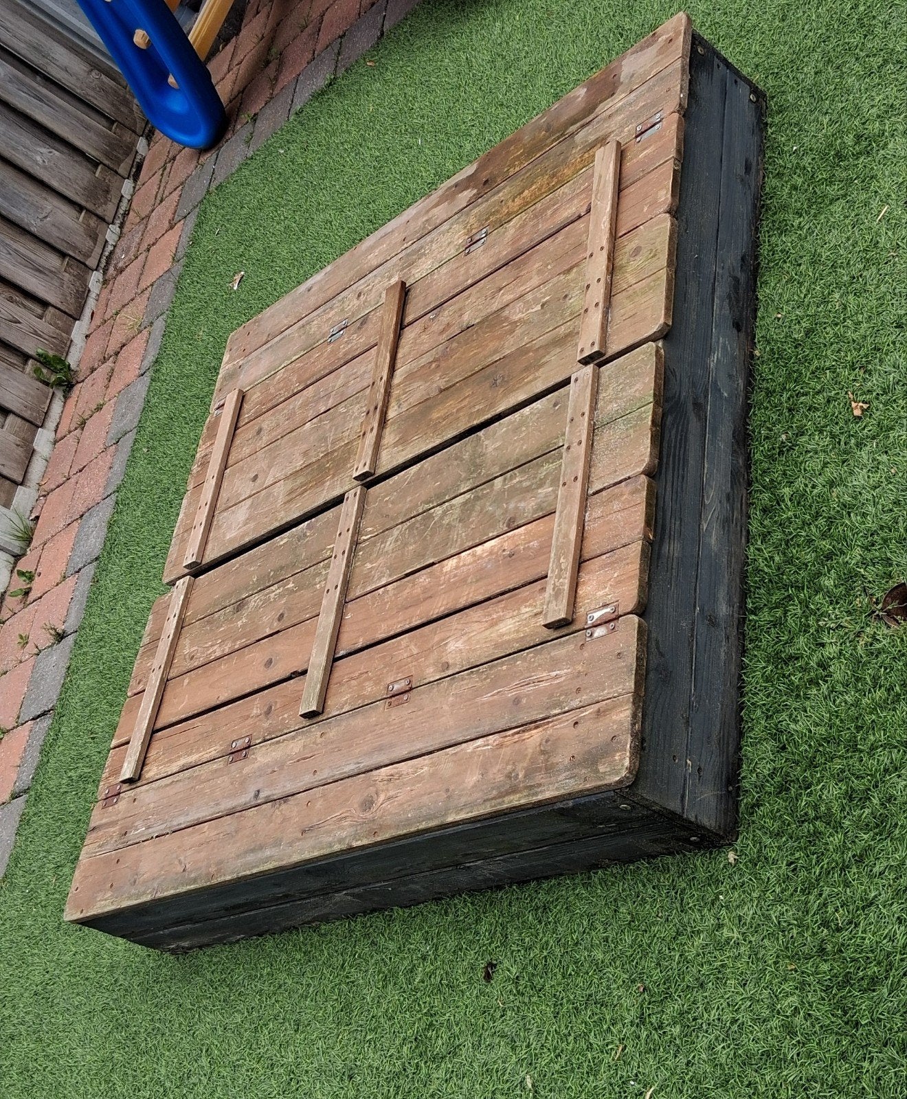 AXI Zandbak - stevig 120x120, Kinderen en Baby's, Speelgoed | Buiten | Zandbakken, Ophalen, Gebruikt