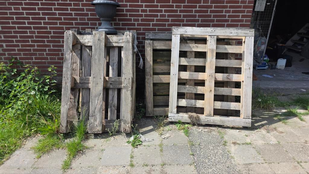 Gebruikte houten pallets voor diverse projecten, Doe-het-zelf en Verbouw, Hout en Planken, Gebruikt, Ophalen of Verzenden, 50 mm of meer