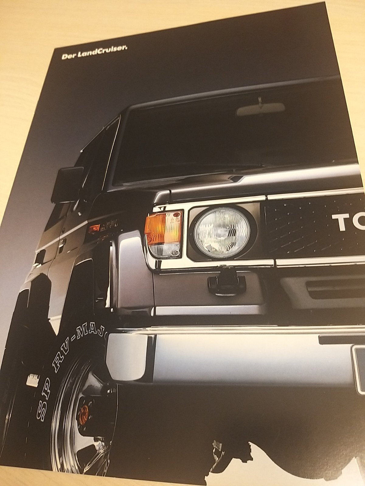 jaren 80 Toyota landcruiser 4x4 jeep folder met bijlage, Ophalen of Verzenden, Zo goed als nieuw, Toyota
