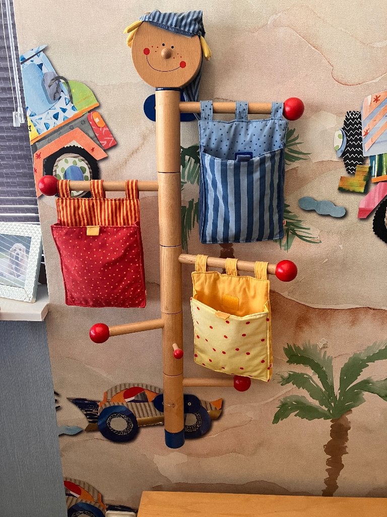 Haba kapstok met 3 zakken, Ophalen, Gebruikt, Overige merken, Kapstokje