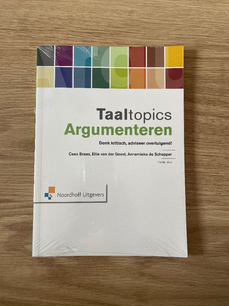 Taaltopics argumenteren boek, Ophalen of Verzenden, Nieuw, Overige niveaus