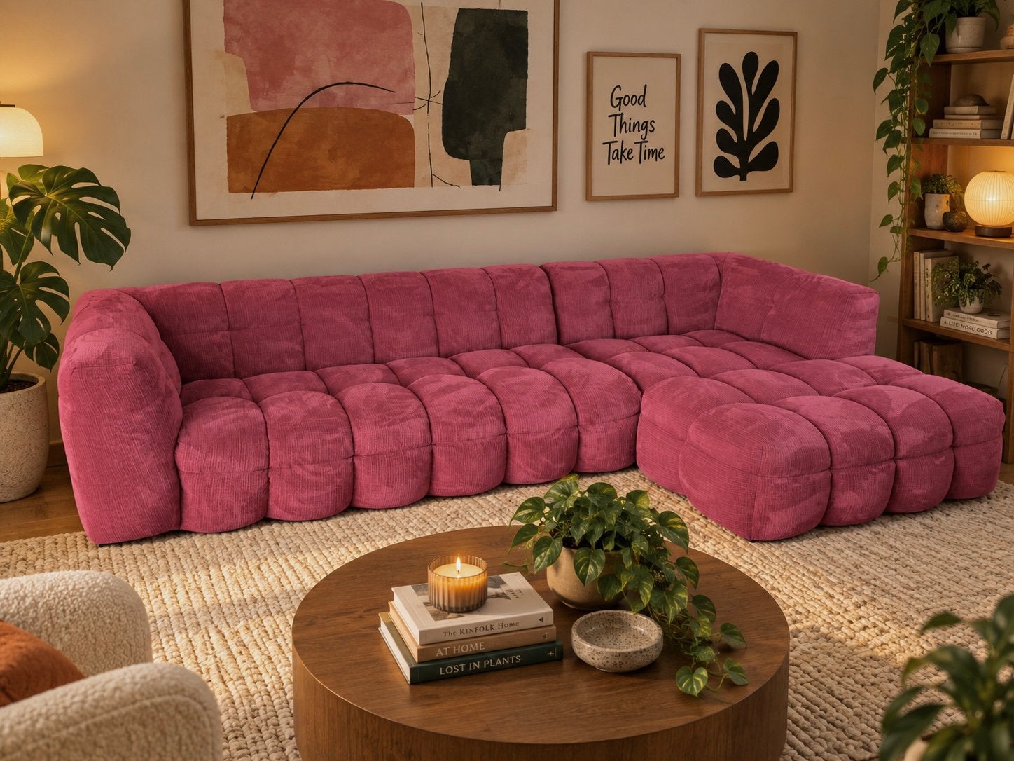 Foto 2 van Skyler Store Louis lounge bank – Cherry – factuur aanwezig