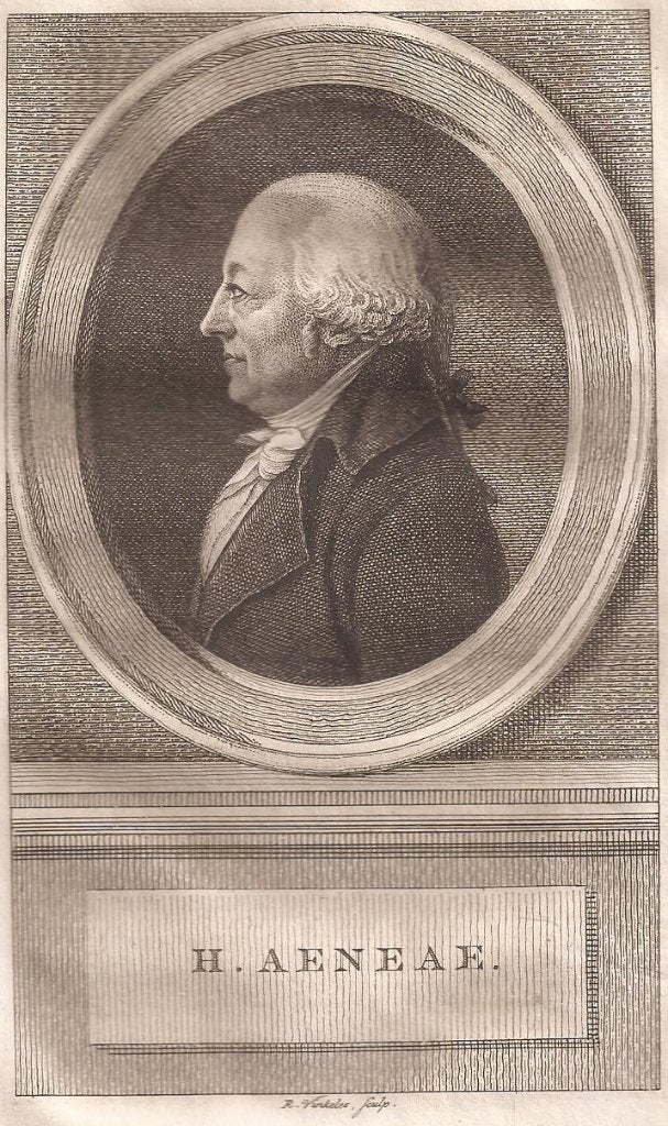 Portret H. Aeneae Ca. 1750 Gravure Vinkeles, Origineel, 1800 - 1899, Portret, Ophalen of Verzenden