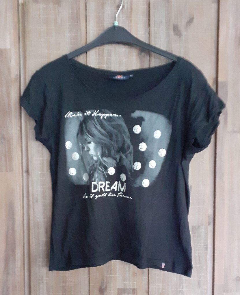 Dames Shirt maat XL, Kleding | Dames, Zwart, Maat 42/44 (L), Ophalen of Verzenden, Zo goed als nieuw