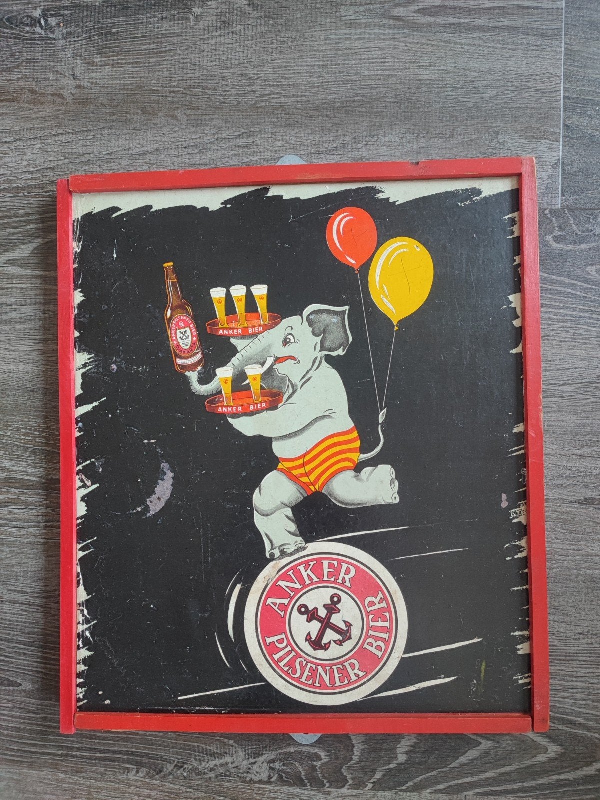 Anker bier, Ophalen, Reclamebord, Plaat of Schild, Overige merken