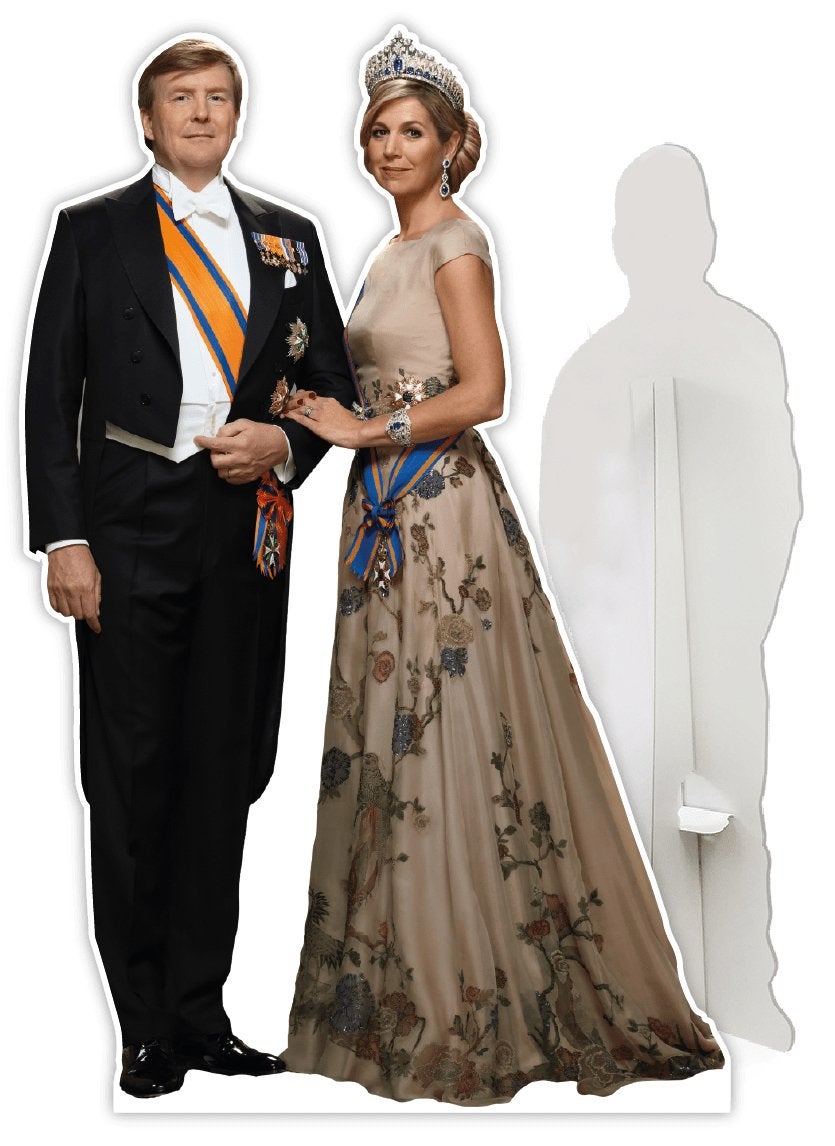 Levensgrote kartonnen Maxima en Willem Alexander 180cm, Ophalen, Nieuw, Nederland, Overige typen