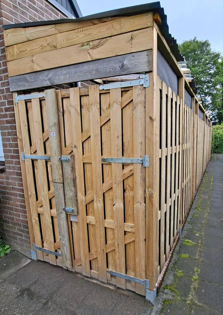 Zgan schutting, ruim 11m Lengte - is gedemonteerd, Ophalen, 1 tot 2 meter, 6 meter of meer, Zo goed als nieuw