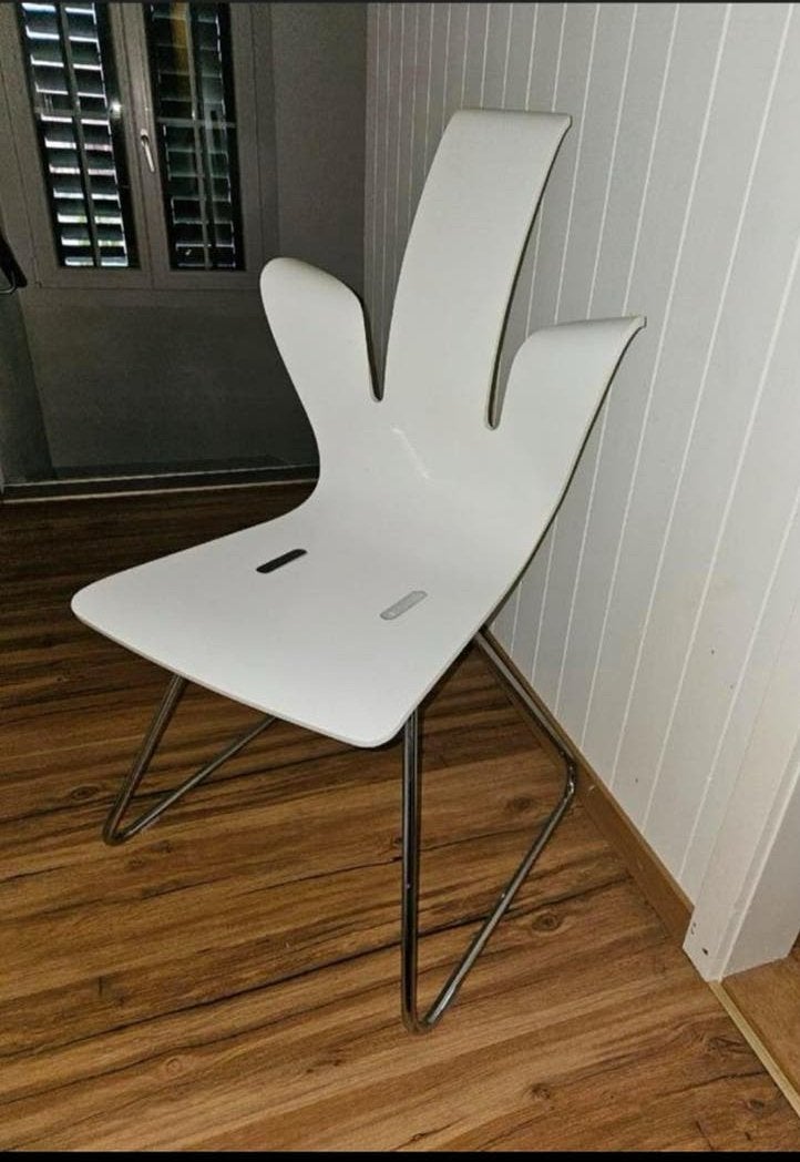 Variér Penguin Stoel - Wit Design Stoel, Kunststof, Gebruikt, Wit, Ophalen of Verzenden