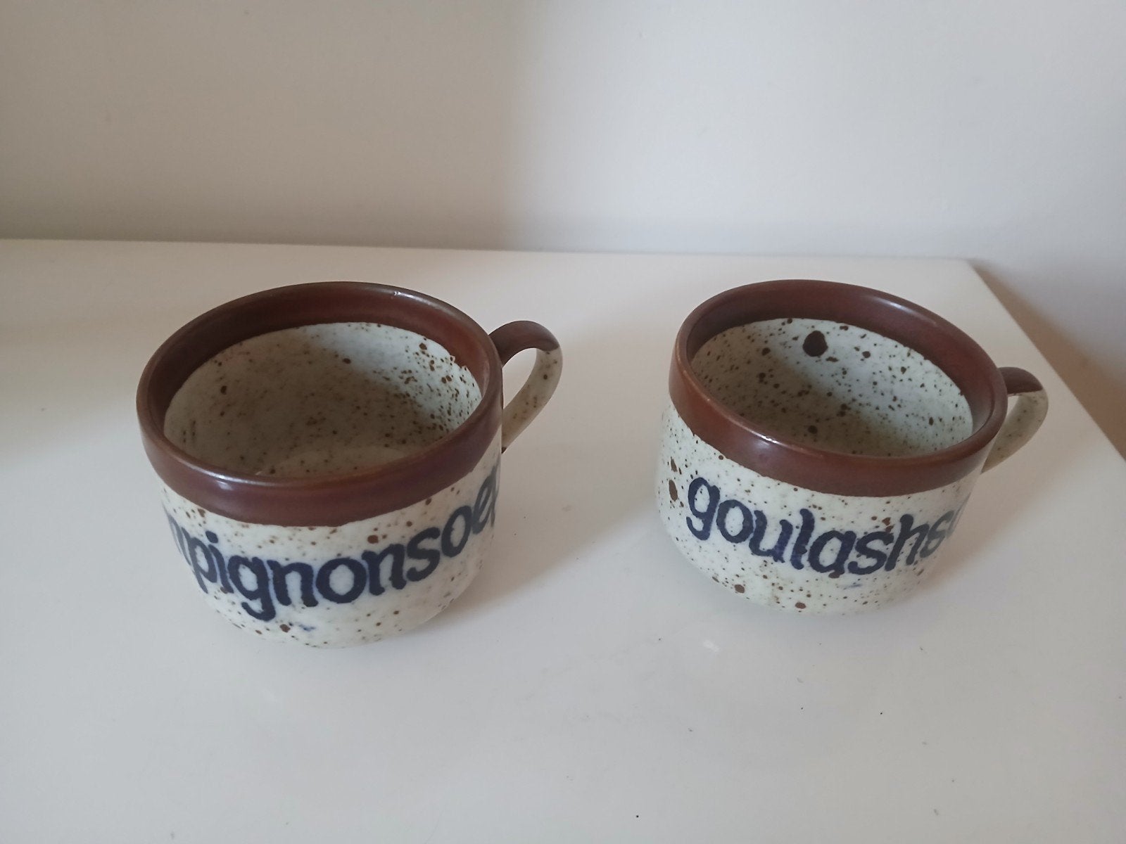 2 vintage soepkommen Goulahsoep / champignonsoep, Ophalen of Verzenden, Huis en Inrichting