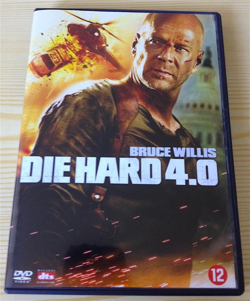 dvd Die Hard 4.0 met Bruce Willis (vierde deel uit de serie), Cd's en Dvd's, Vanaf 12 jaar, Ophalen, Zo goed als nieuw, Actie
