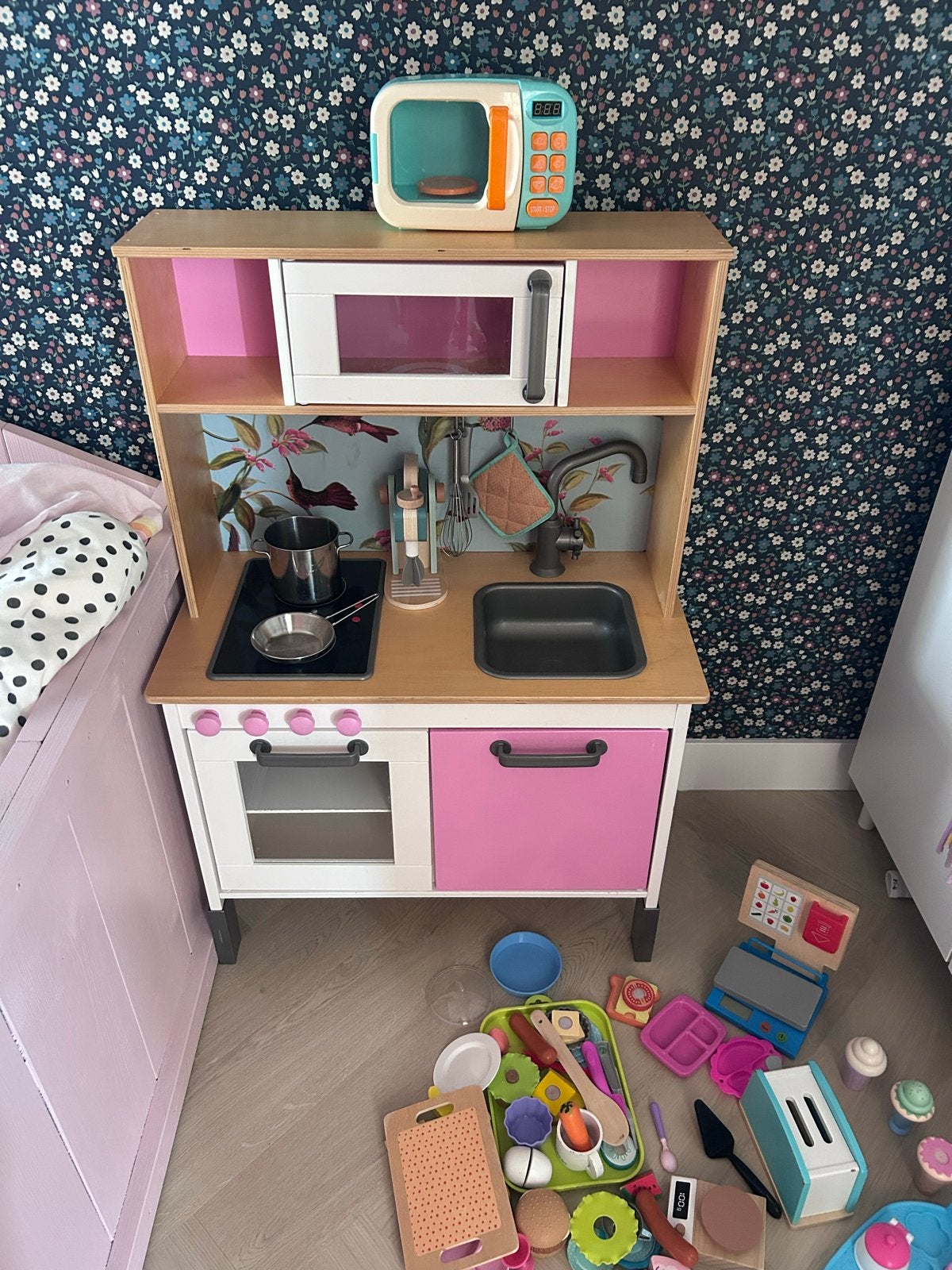 IKEA Speelgoedkeuken DUKTIG gepimpt met accessoires, Ophalen, Gebruikt, Jongen of Meisje