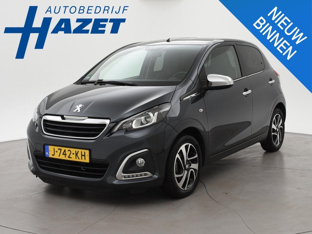 Peugeot 108 1.0 e-VTi ALLURE 5-DEURS + APPLE CARPLAY | CAMER, Auto's, Peugeot, Voorwielaandrijving, Stof, Gebruikt, 4 stoelen