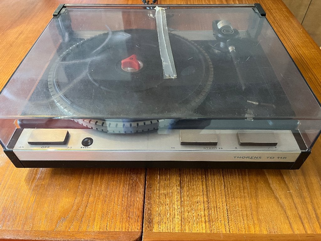 Thorens TD 115 platenspeler vintage, Ophalen, Gebruikt, Automatisch, Thorens