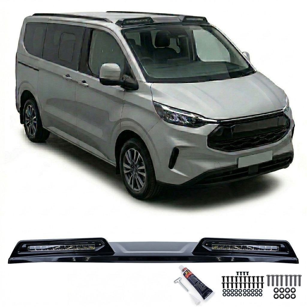 Daklijst Spoiler LED Verstralers Zwart Ford Tourne Transit C, Verzenden, Automotive Parts, A.parts@hotmail.nl, Trasmolenlaan 12 3447 GZ Woerden
