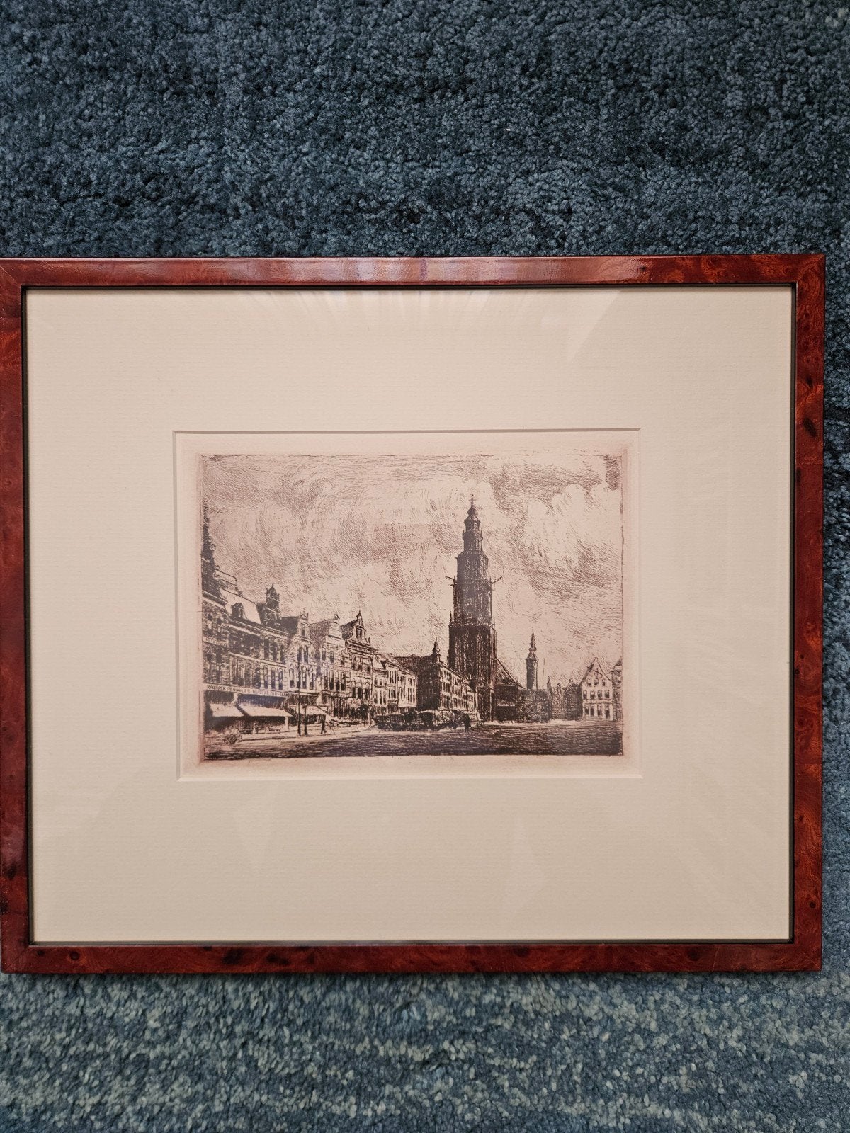 Grote markt Groningen met Martinitoren - Arie van der Boon, Ophalen of Verzenden