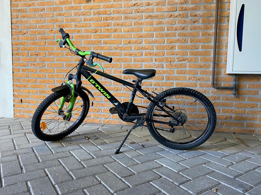 Btwin 20 Inch fiets, Gebruikt, Staal, Velgrem, 20 tot 24 inch
