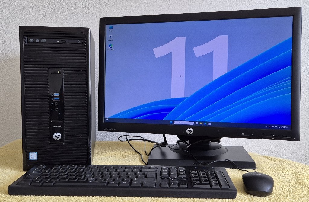 HP i5 Computer Incl 24 Inch Grote LCD Win 11 Koopje, Met monitor, 8 GB, Refurbished, Ophalen of Verzenden