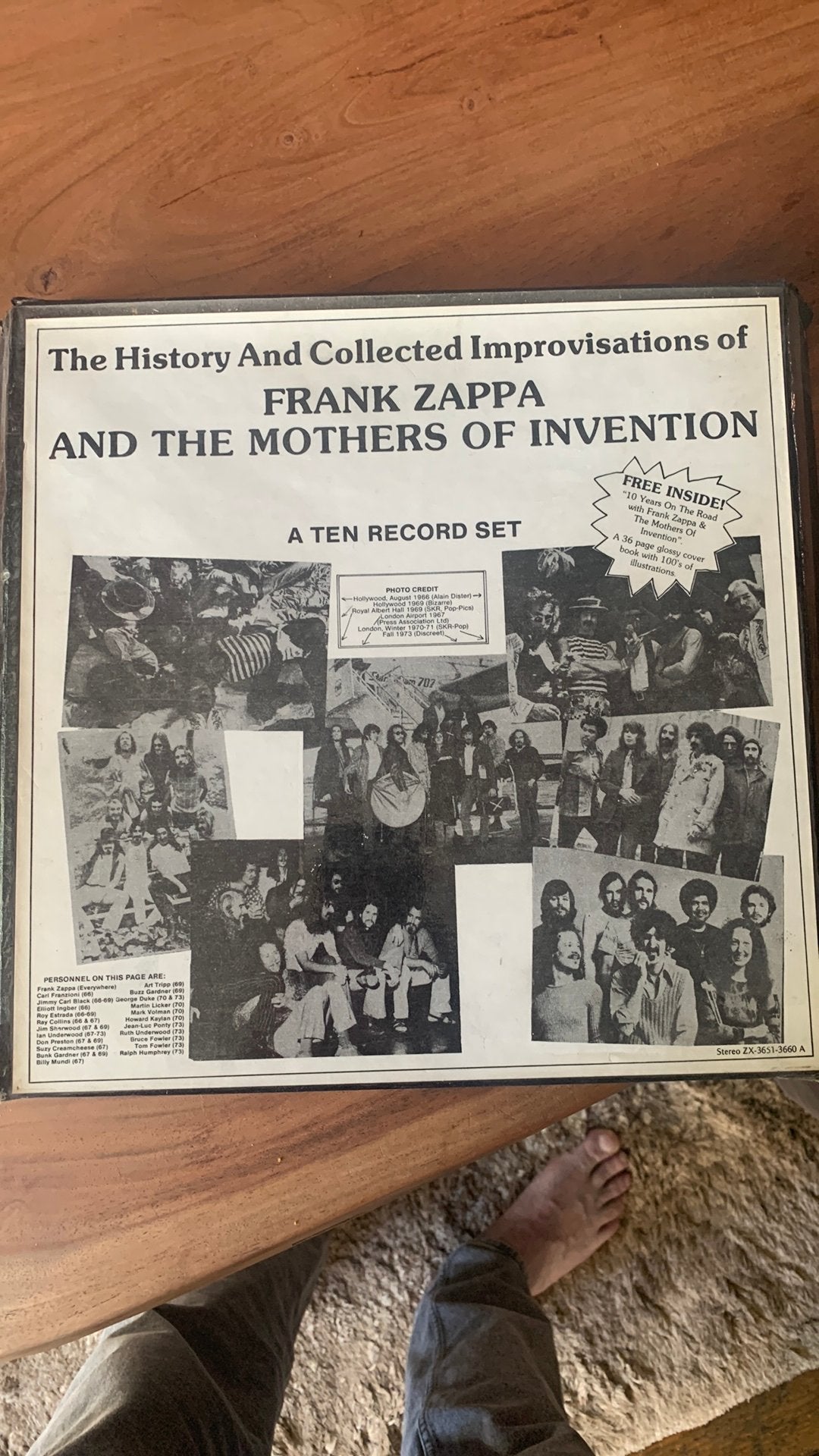 Frank zappa and the mothers box 10 lp’s, Cd's en Dvd's, Vinyl | Klassiek, Ophalen, Gebruikt, Overige formaten, Overige typen