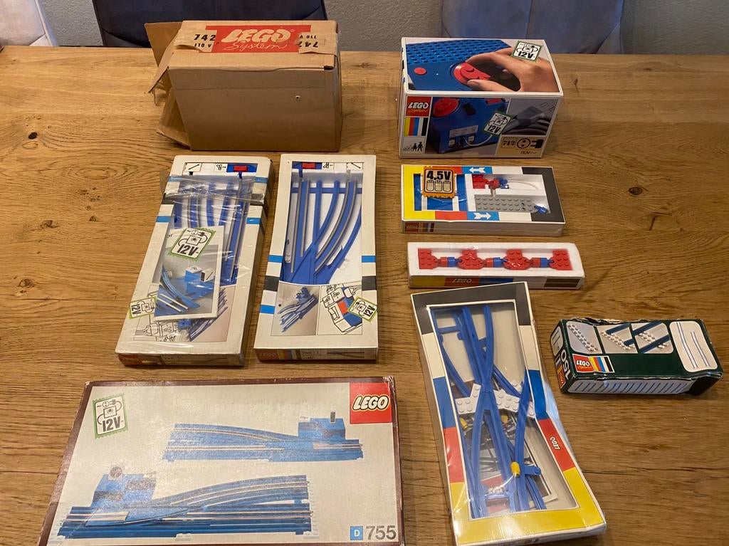 Lego partij trein jaren 70 onderdelen nieuw geseald, Lego, Nieuw, Ophalen of Verzenden, Complete set