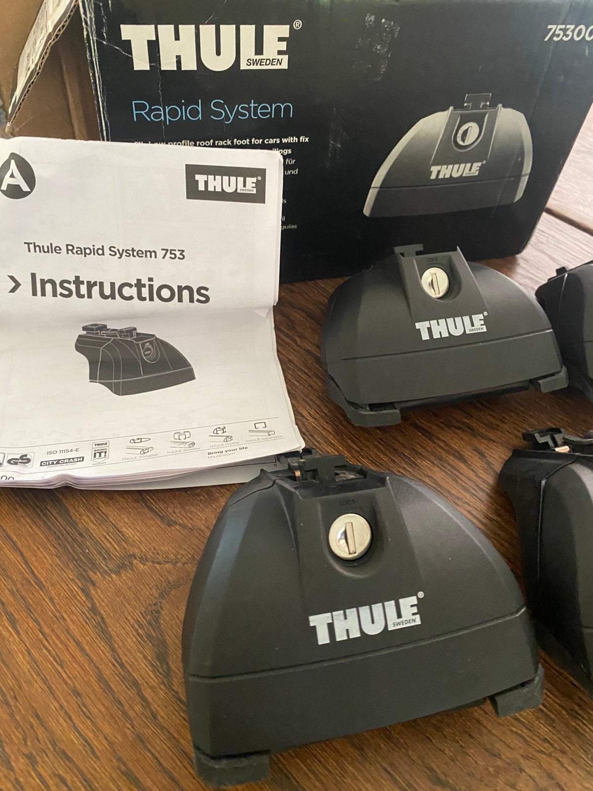 Thule Rapid System 753 dakdragerset, Auto diversen, Dakdragers, Ophalen of Verzenden, Gebruikt