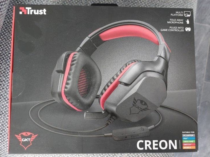 Trust gaming headset creon gxt 344, Computers en Software, Ophalen of Verzenden, Gaming headset, Zo goed als nieuw, Trust GXT
