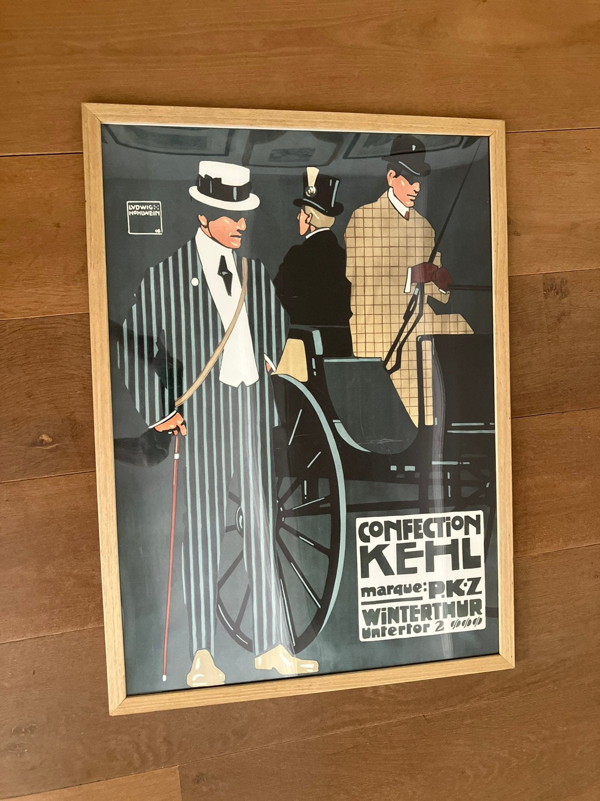 Poster in lijst 50x70 cm, Ophalen, Zo goed als nieuw, A1 t/m A3