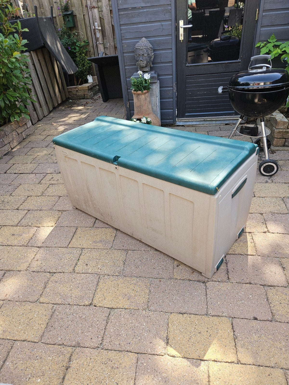 Grote kunststof opbergbox voor buiten, Ophalen, Gebruikt, Kunststof, Overige typen