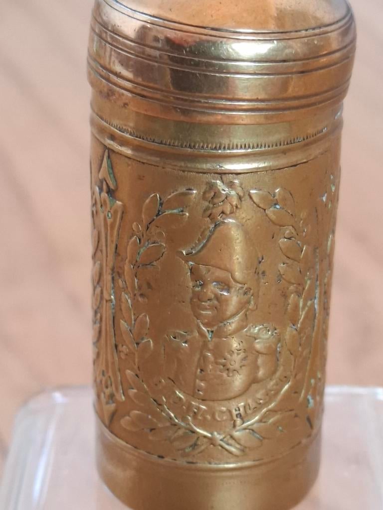 Tondel messing houder 1832 10- daagse veldtocht, Ophalen of Verzenden