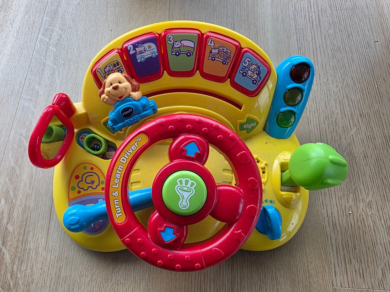 VTech Turn & Learn Driver Speelstuur, Ophalen of Verzenden, Gebruikt, Auto, Met licht
