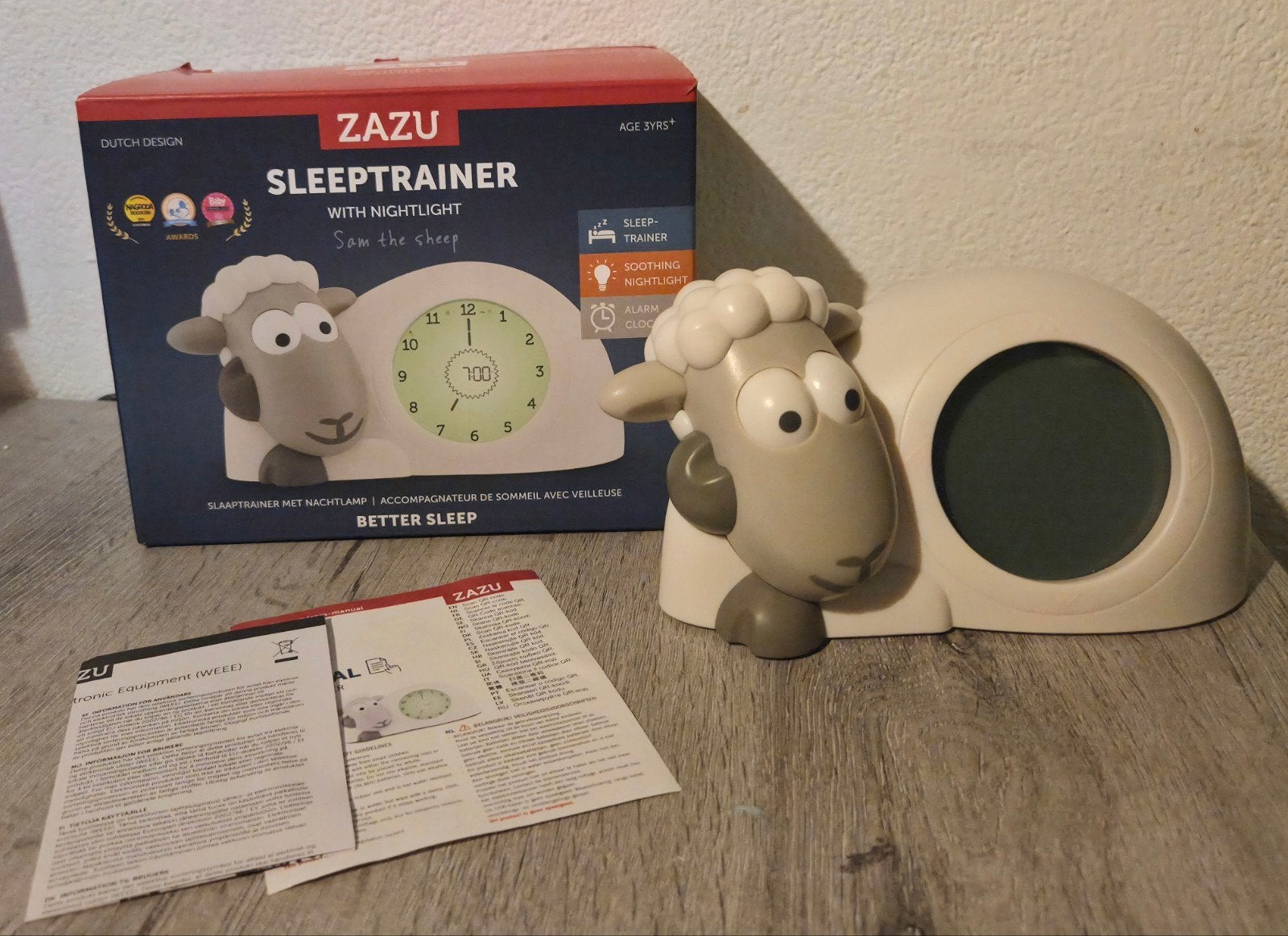 zazu slaaptrainer sam het schaap, Witgoed en Apparatuur, Wekkers, Ophalen of Verzenden