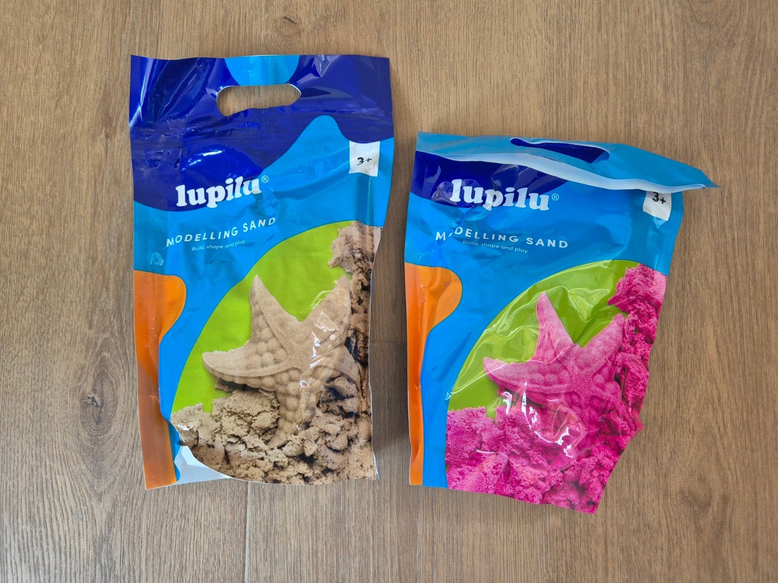 Gratis nieuw Lupilu speelzand - Bruin en Roze (2 zakken), Ophalen, Nieuw, Bouwen